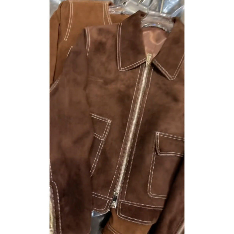 Maillard Suede Jacket
