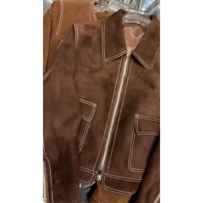 Maillard Suede Jacket