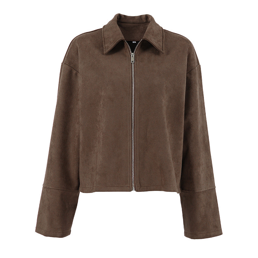 Sculpted Suede Jacket