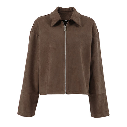 Sculpted Suede Jacket