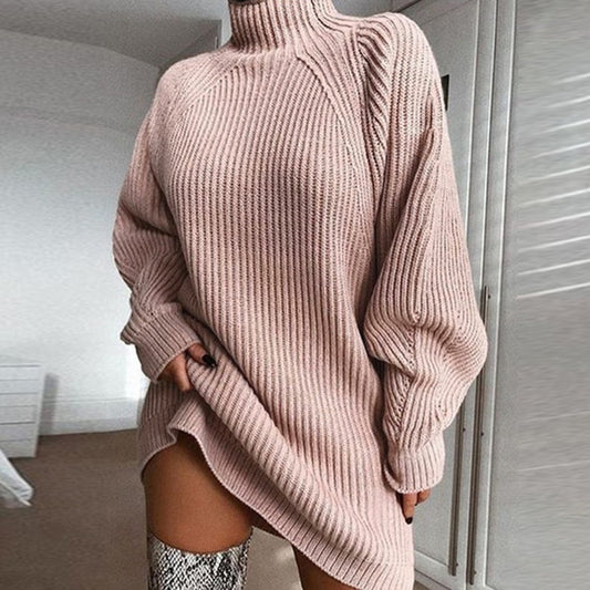 Turtleneck Sweater Dress - Finuella