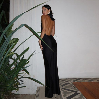 Halter Plunge Gown
