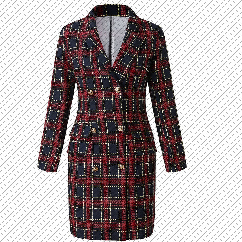 Plaid Business Dress