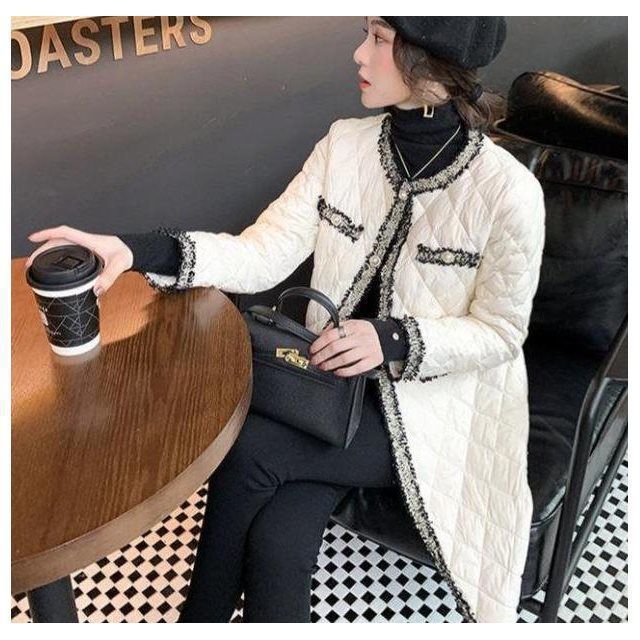 Lightweight Mid-length Padded Jacket Women's Quilted Jacket