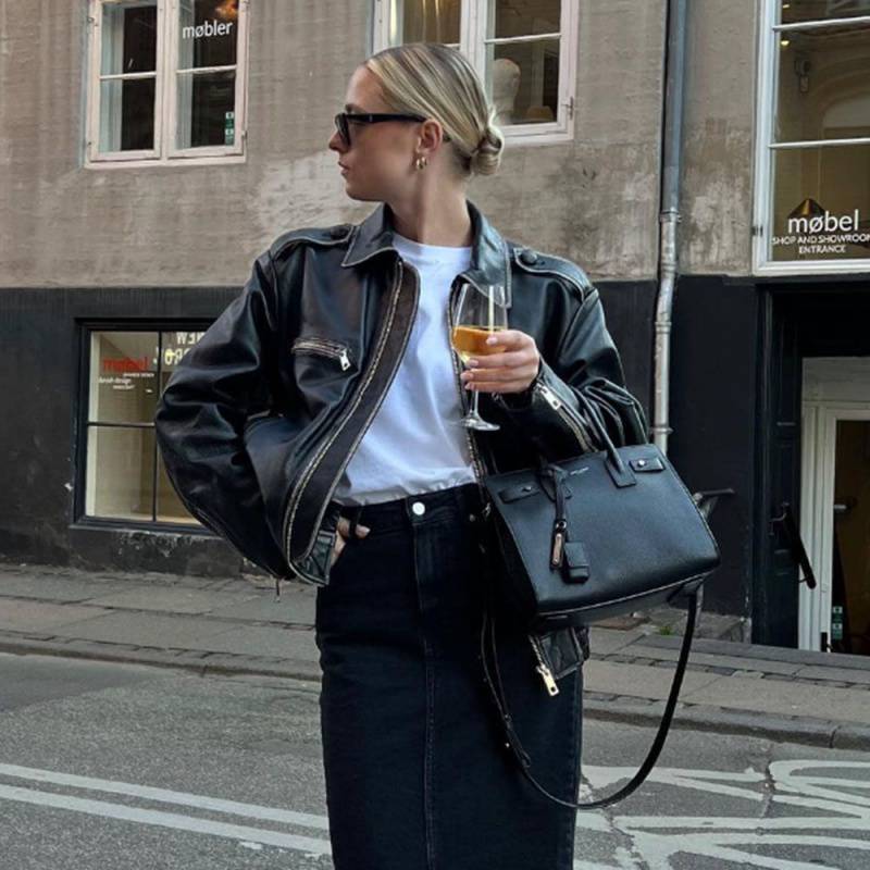 Edgy Leather Jacket