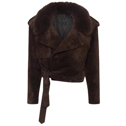 Suede Moto Jacket