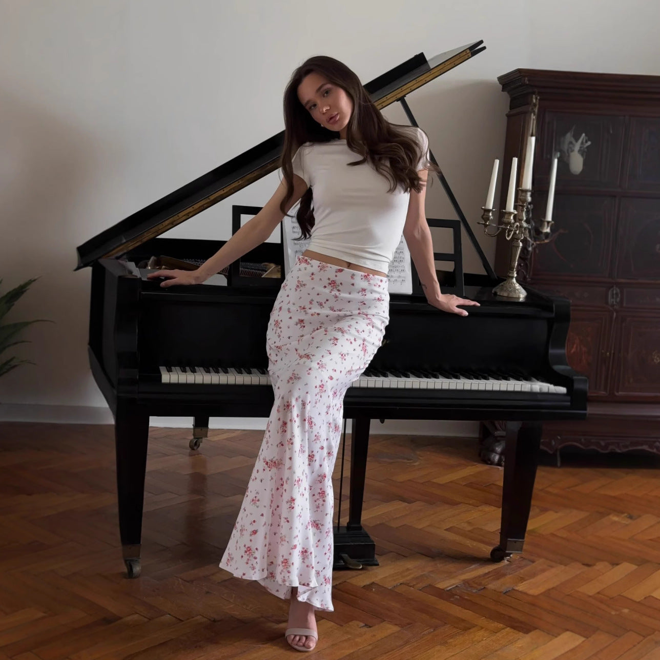 Floral Mermaid Skirt
