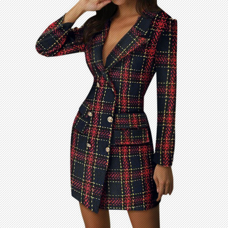 Plaid Business Dress