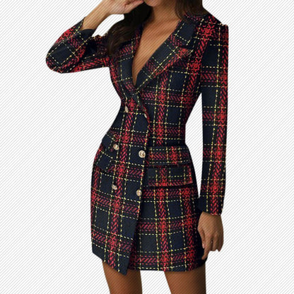Plaid Business Dress