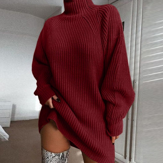 Turtleneck Sweater Dress - Finuella