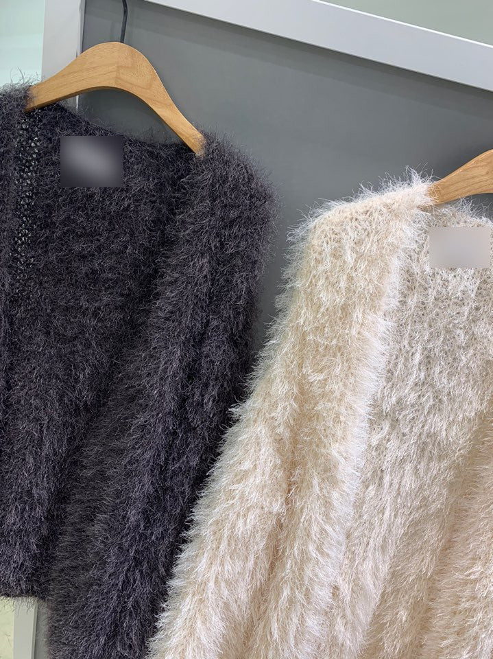 Puff Sleeve Cotton Blended Coat