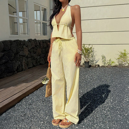 Linen Halter Set