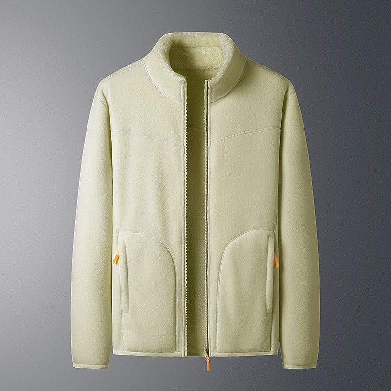 Outdoor Fleece Coat Men's And Women's Autumn And Winter Warm Fleece Sweater Fleece-lined