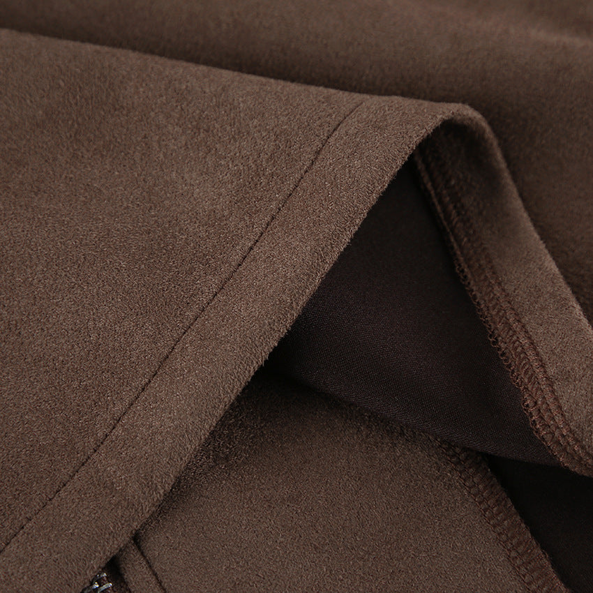 Sculpted Suede Jacket