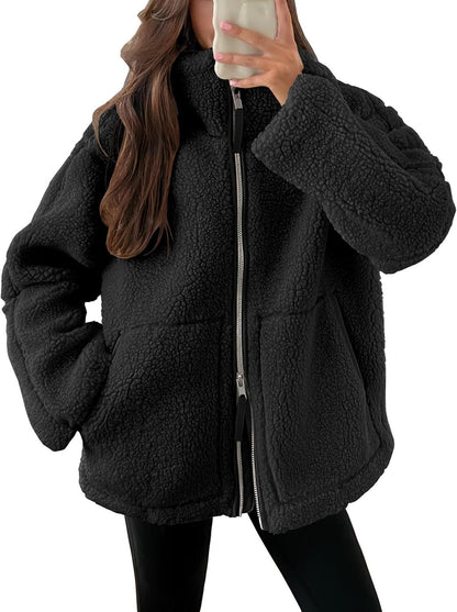 Cozy Chic Zip Fleece Coat