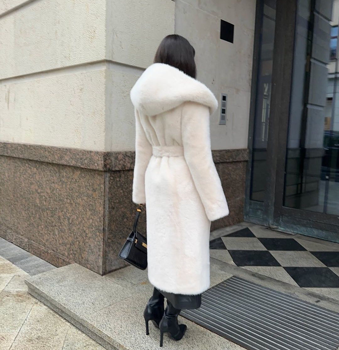 Elegant Hooded Overcoat