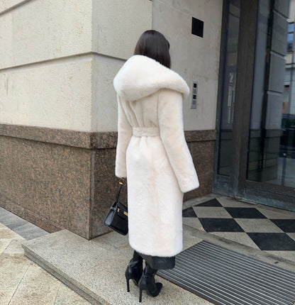 Elegant Hooded Overcoat