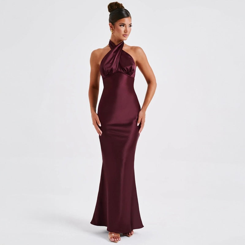 Satin Open Back