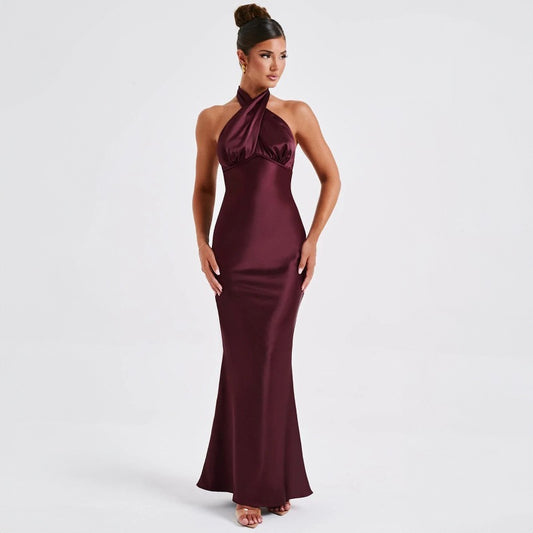 Satin Open Back