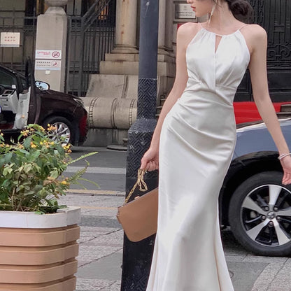 White Satin Fishtail