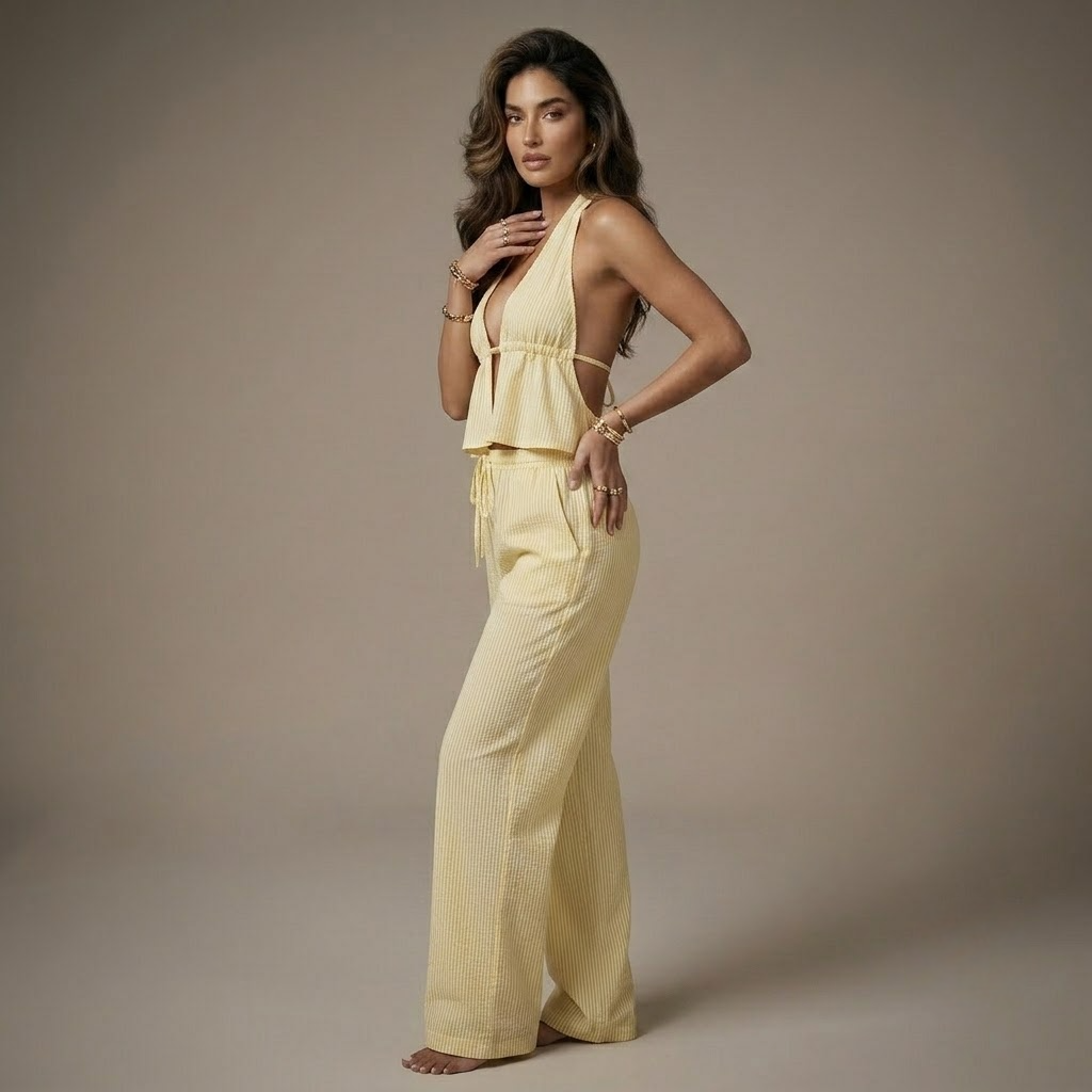 Linen Halter Set