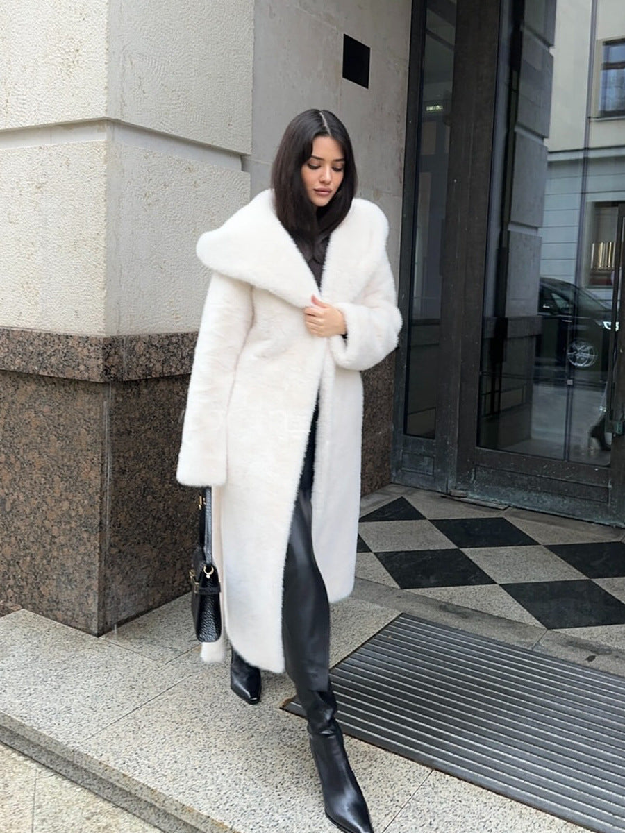 Elegant Hooded Overcoat