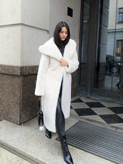 Elegant Hooded Overcoat
