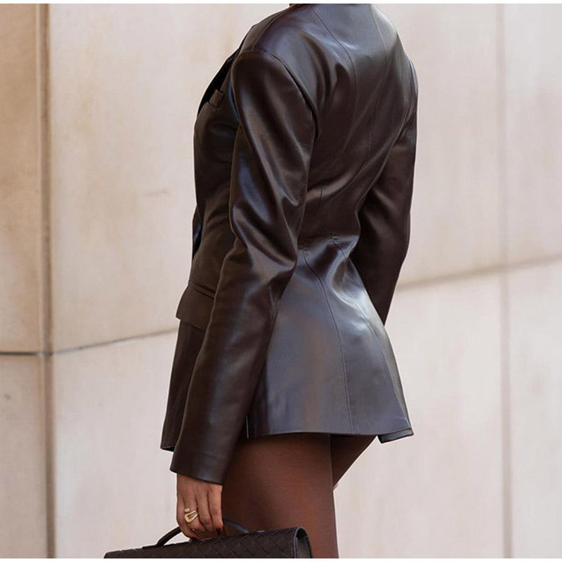 Tailored Leather Elegance