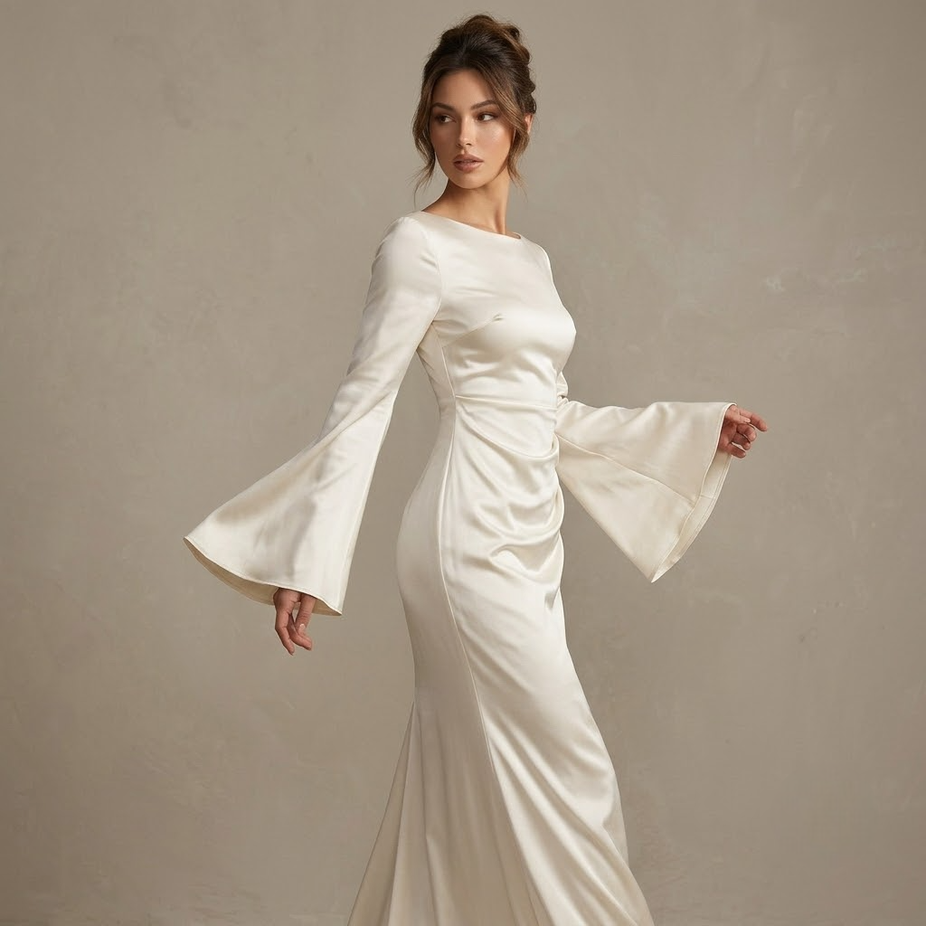White Satin Sleeve