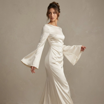 White Satin Sleeve
