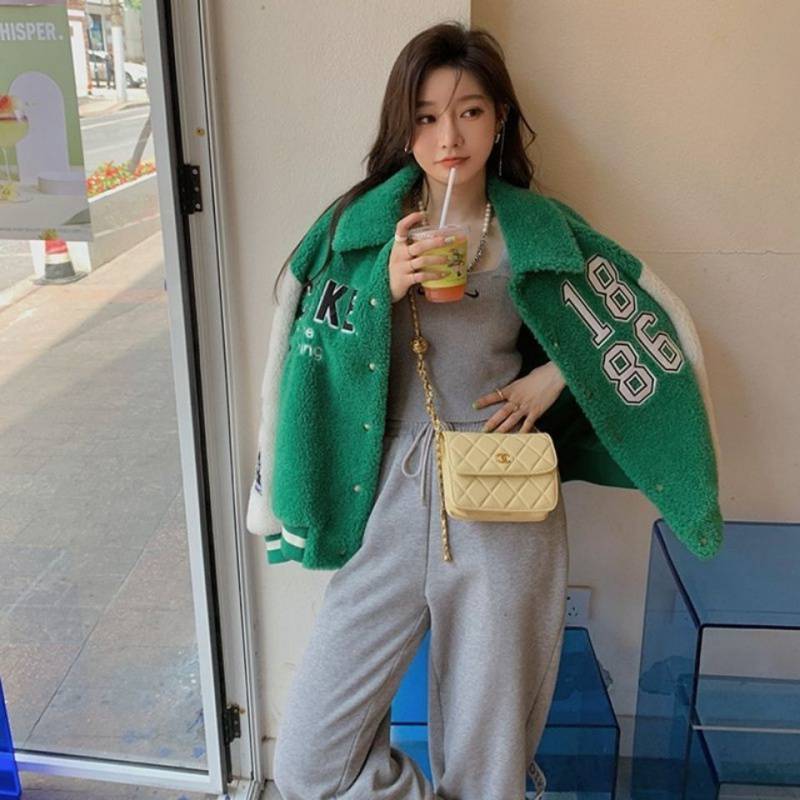 Lamb Wool All-match Loose Fluffy Jacket