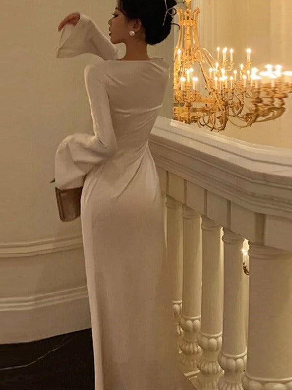 White Satin Sleeve