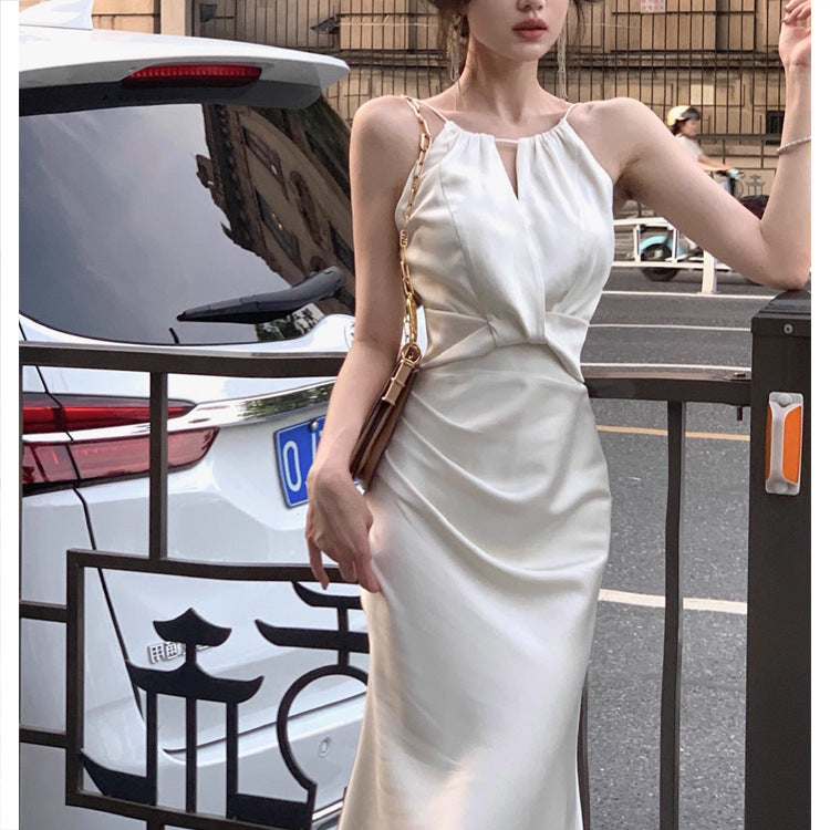 White Satin Fishtail