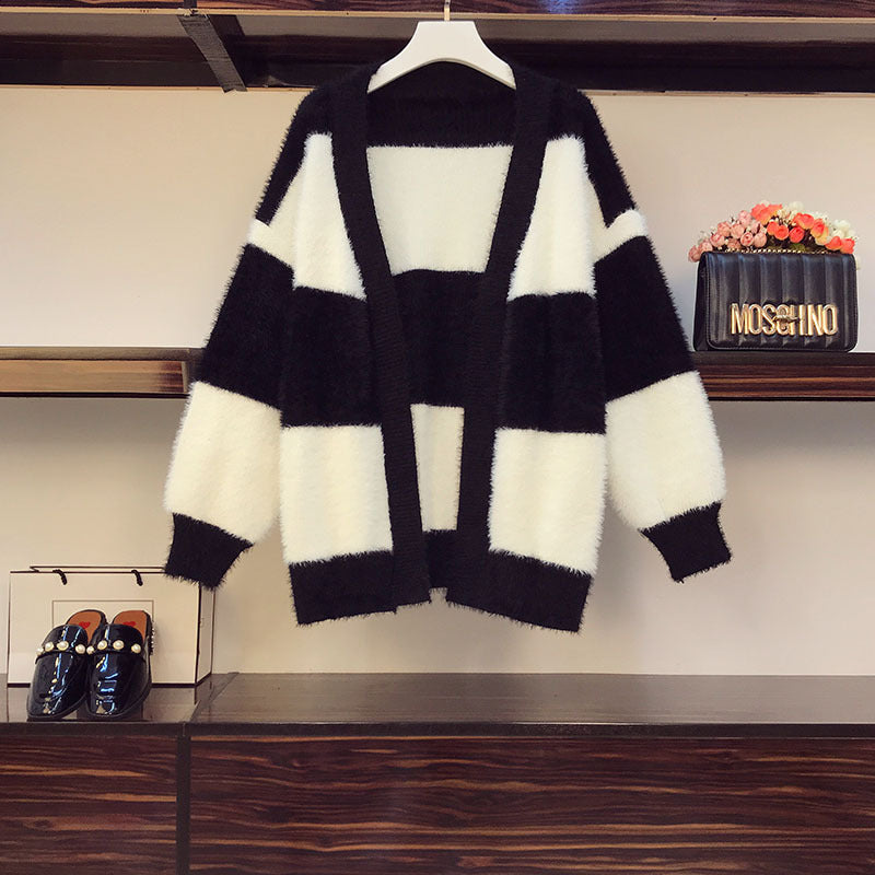 Fashion loose sweater cardigan