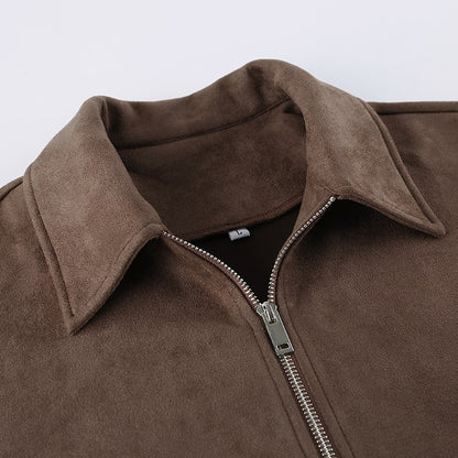 Sculpted Suede Jacket