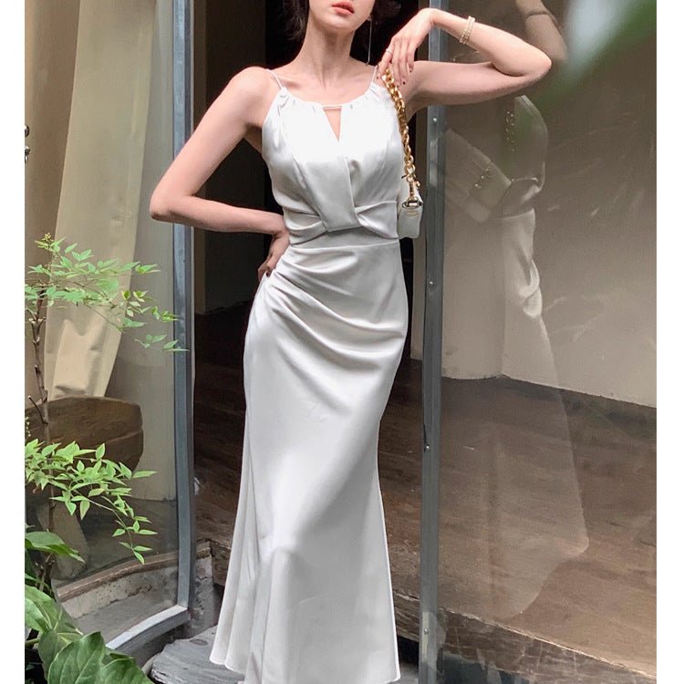 White Satin Fishtail