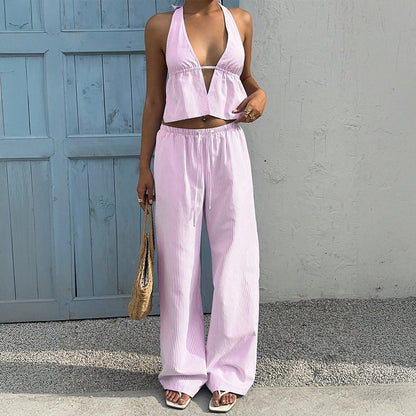 Linen Halter Set