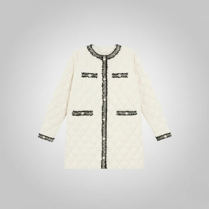 Lightweight Mid-length Padded Jacket Women's Quilted Jacket