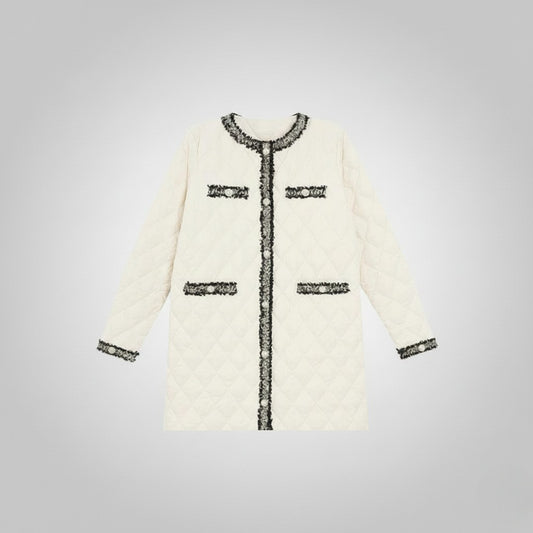 Lightweight Mid-length Padded Jacket Women's Quilted Jacket