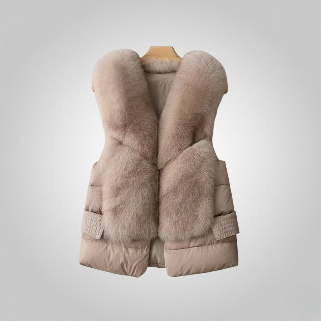 Luxe Wool‑Touch Down Vest