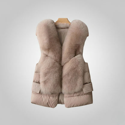 Luxe Wool‑Touch Down Vest