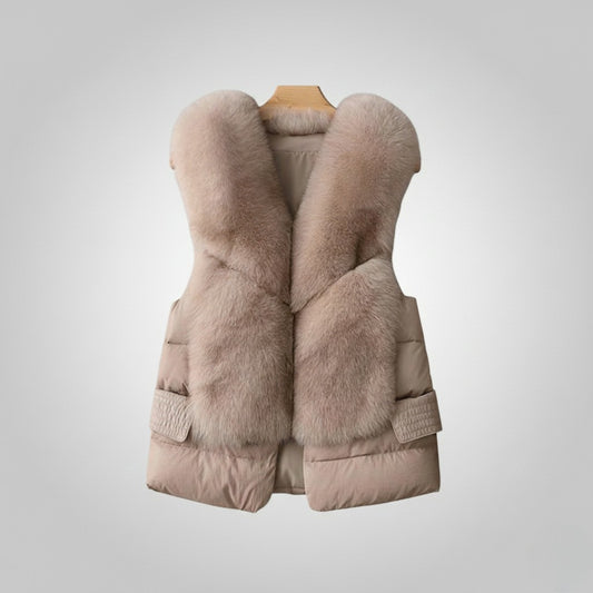 Luxe Wool‑Touch Down Vest