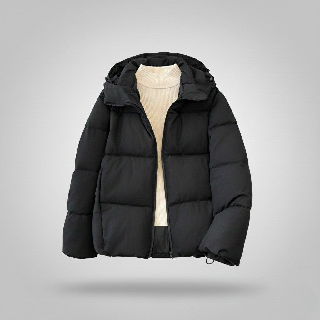 Down Cotton Jacket Windproof Hood