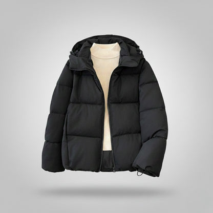 Down Cotton Jacket Windproof Hood