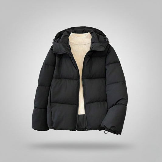 Down Cotton Jacket Windproof Hood
