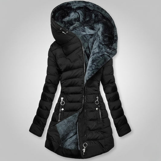Slim-fit Cotton-padded Jacket Coat Hooded
