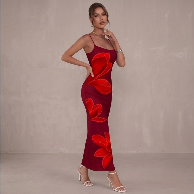 Velvet Flame Dress