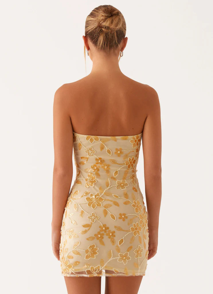 Floral Sequin Tube