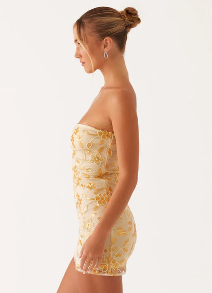 Floral Sequin Tube