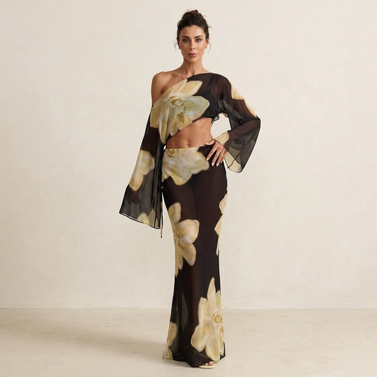 Floral Sheer Set